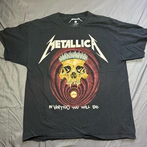 Metallica In Vertigo You Will Be Skull Graphic T-Shirt Men's Large Retro